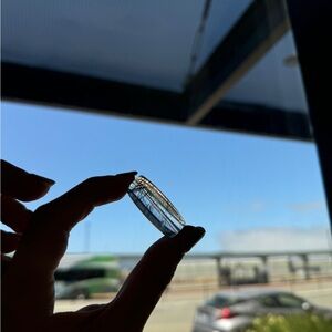 🖤 Rare Black Rutilated Quartz Dzi Bead Bracelet